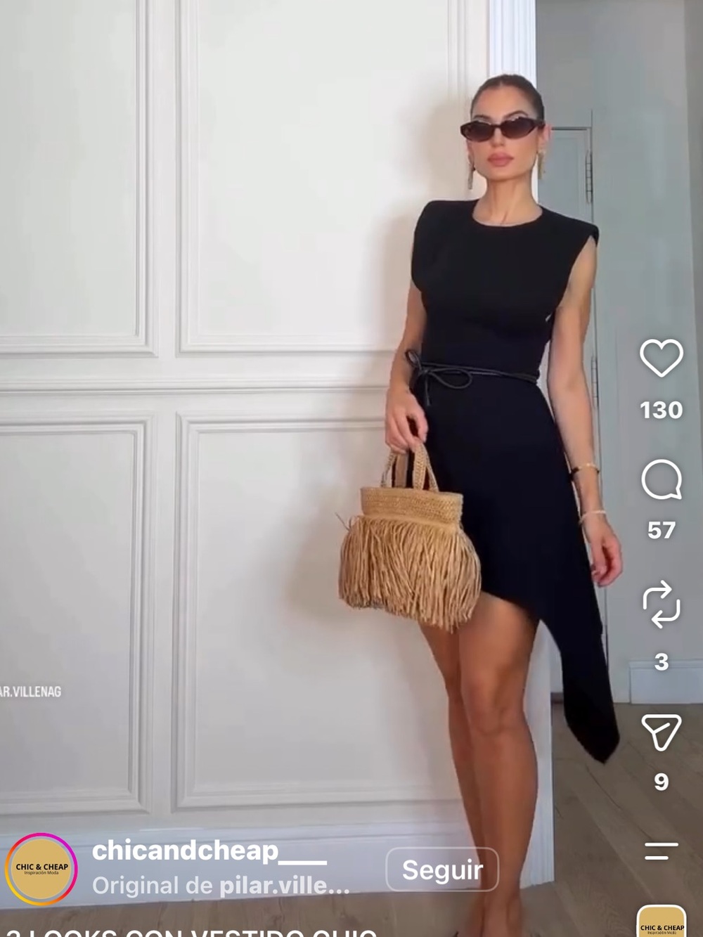 Zara Black High-Low Asymmetric Dress